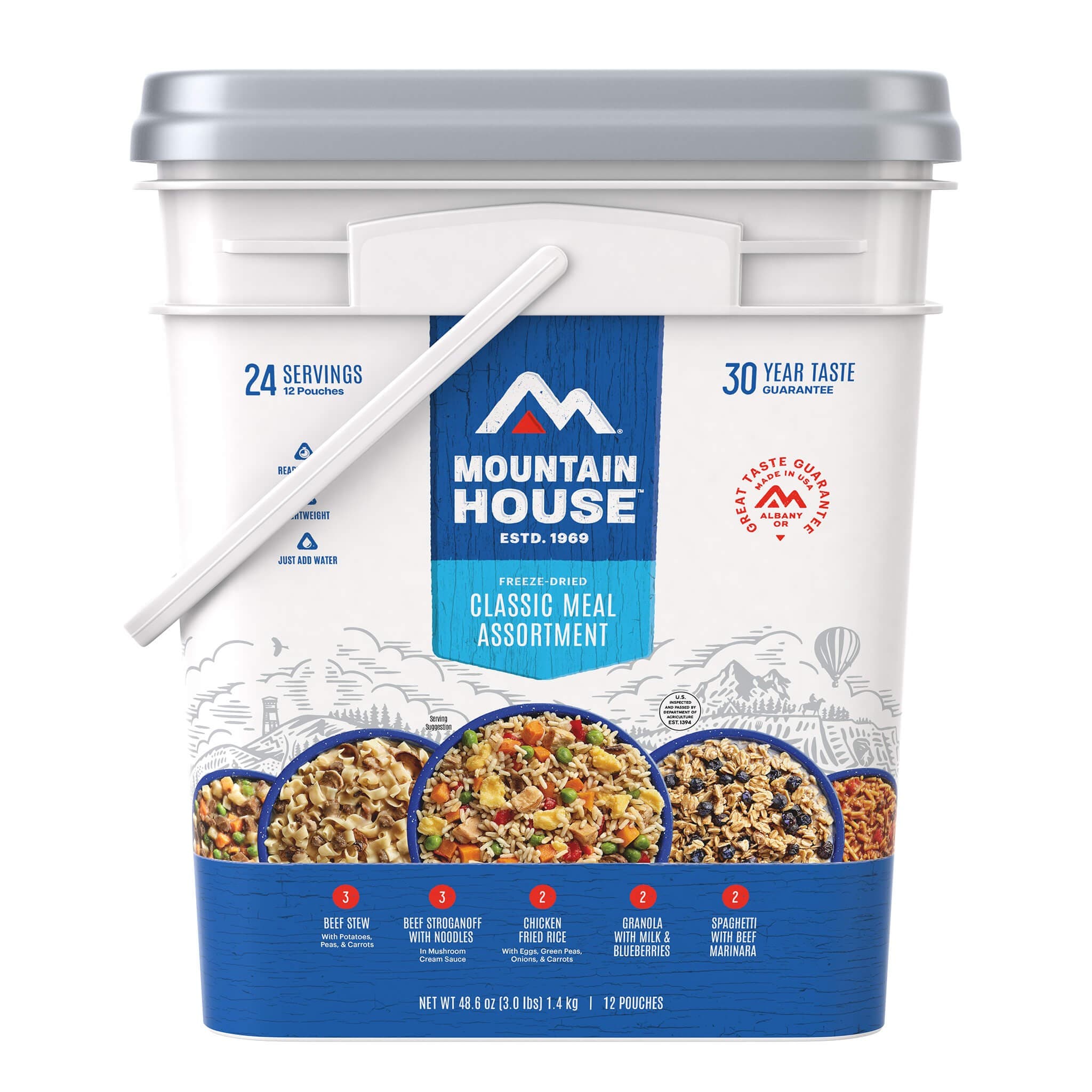 Mountain House Classic Bucket of freeze-dried meals