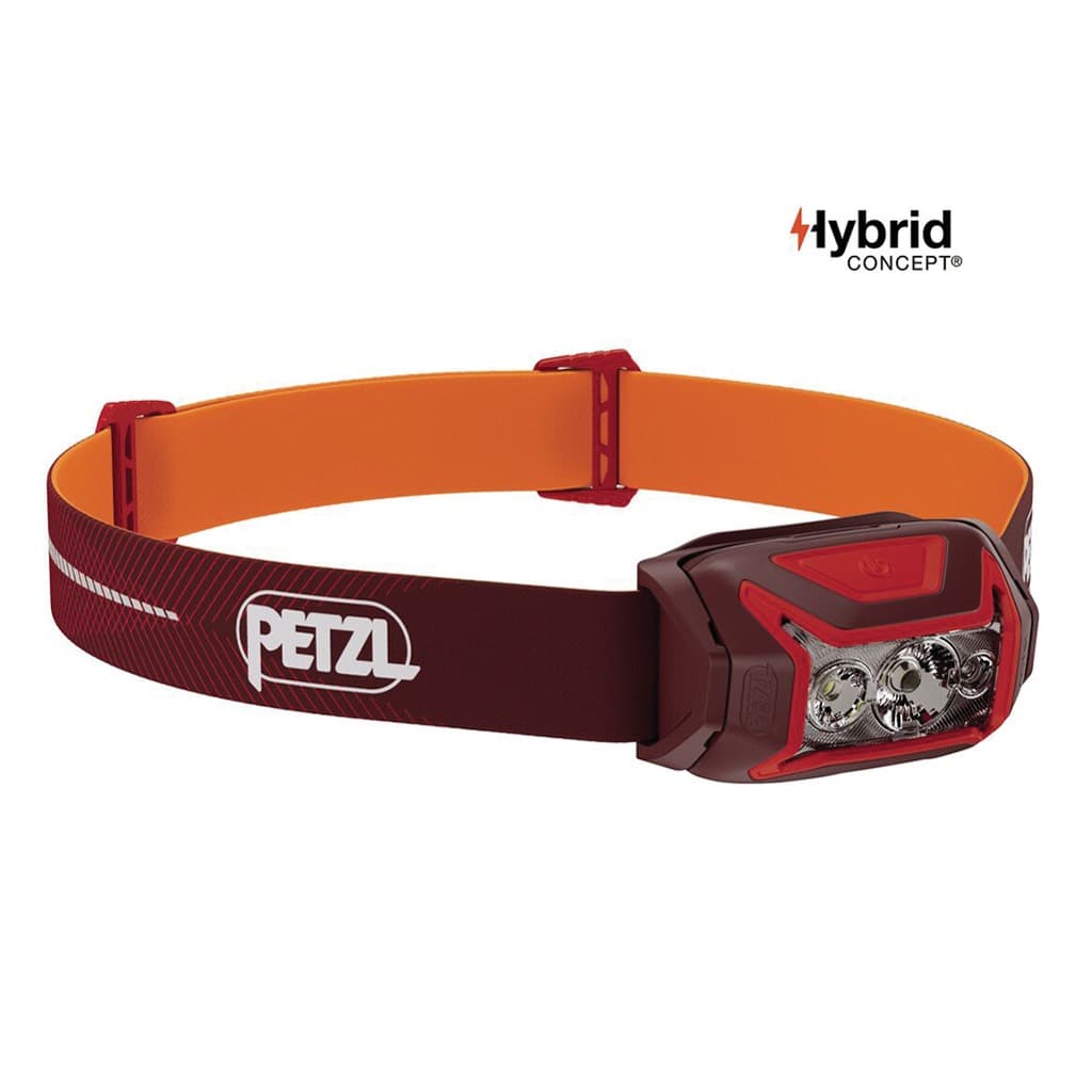 Petzl Actik Core headlamp in red